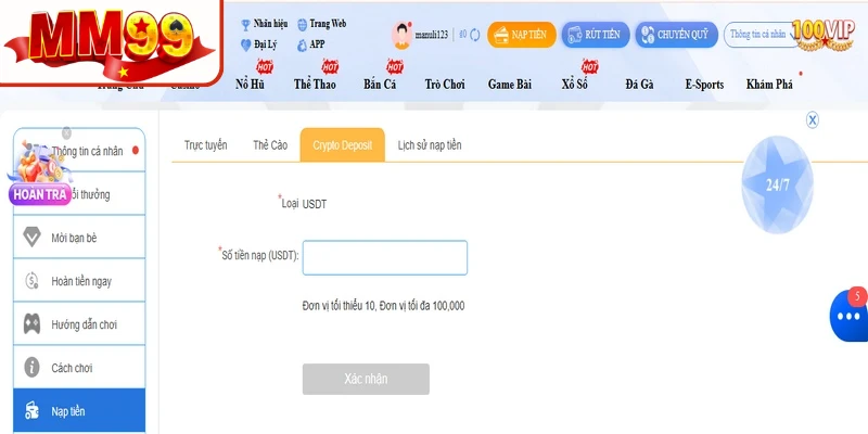 Nạp tiền mã hóa Crypto mang đến sự riêng tư cùng tính an toàn vượt trội Nạp tiền mã hóa Crypto mang đến sự riêng tư cùng tính an toàn vượt trội