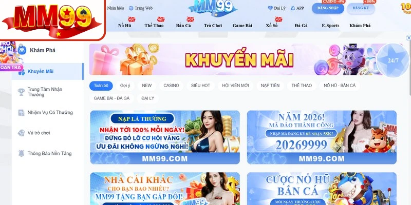 Các sự kiện MM99 tháng 10/2026 mang đến nhiều thông tin ưu đãi đáng chú ý Các sự kiện MM99 tháng 10/2026 mang đến nhiều thông tin ưu đãi đáng chú ý